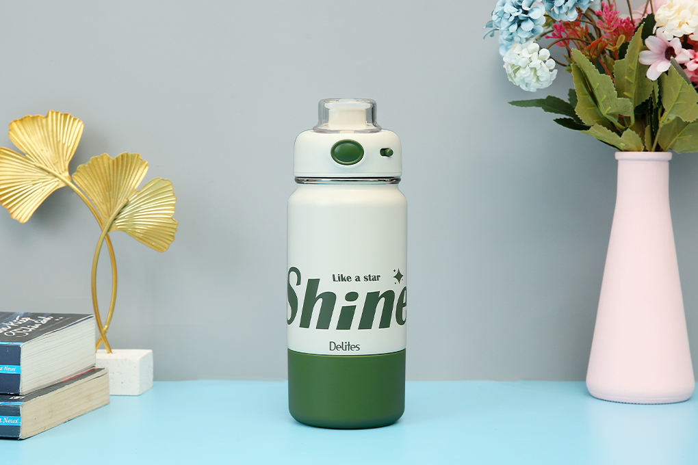 Bình giữ nhiệt Inox 500 ml Delites XB-23136 xanh lá Màu Xanh lá