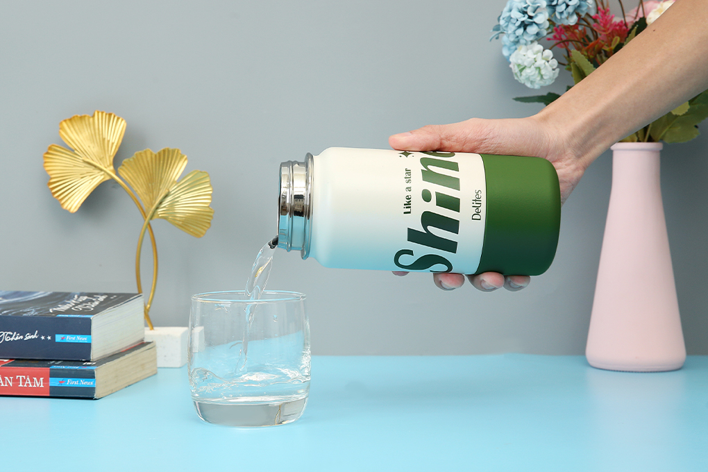 Bình giữ nhiệt Inox 500 ml Delites XB-23136 xanh lá Màu Xanh lá