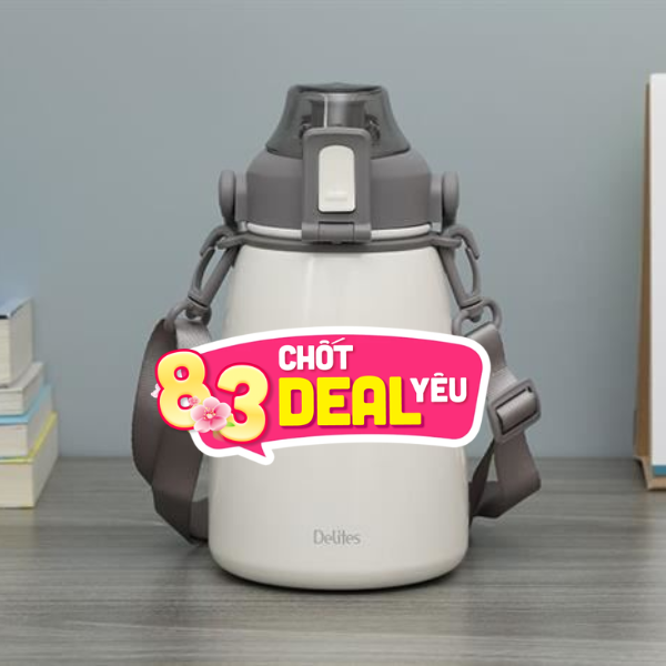 Bình giữ nhiệt nóng lạnh Inox 1100 ml Delites DSV-088