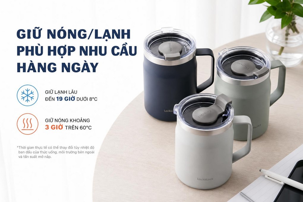 Bình giữ nhiệt Inox 475 ml Lock&Lock LHC4219NVY - 2