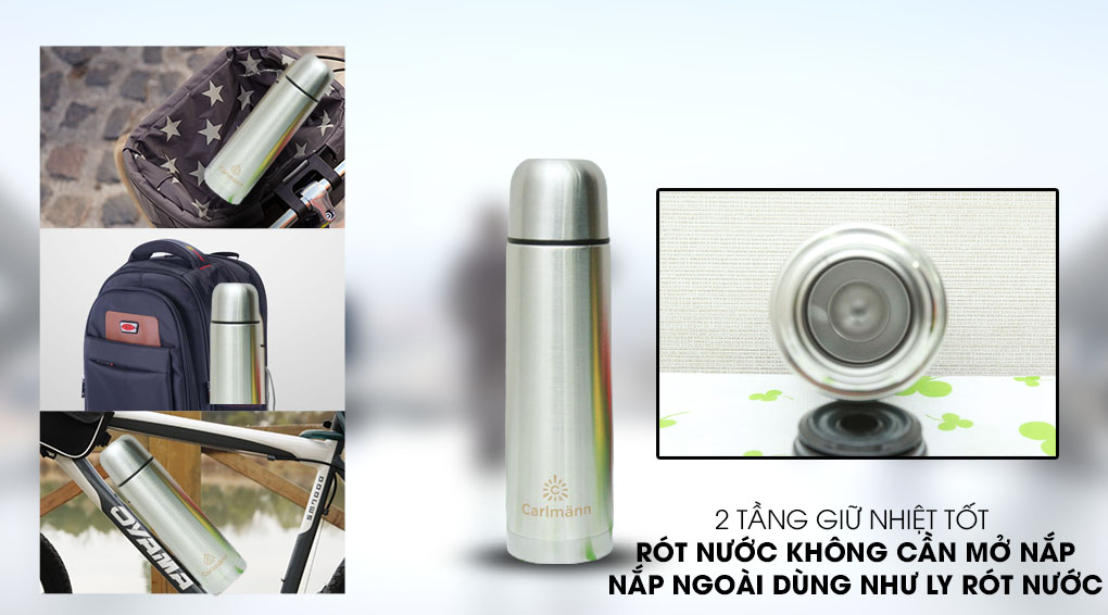 Bình giữ nhiệt inox 500 ml Carlmann