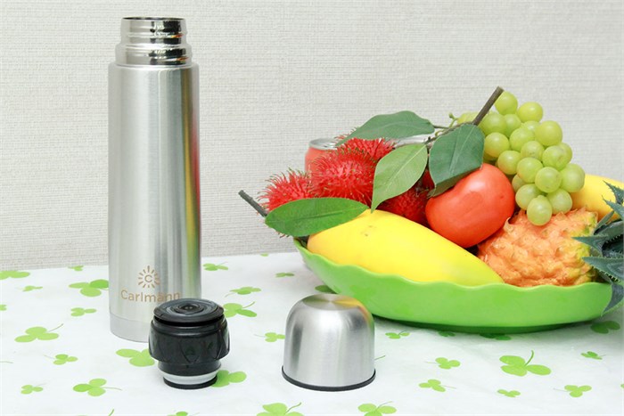 Bình giữ nhiệt inox 500 ml Carlmann Màu Inox