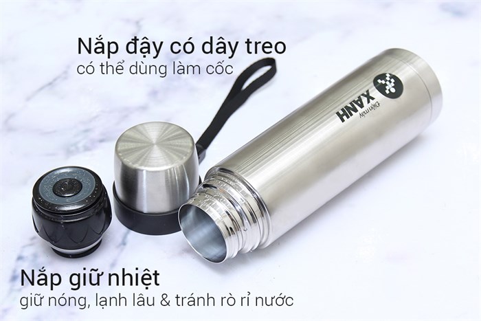 Bình giữ nhiệt inox 500 ml DMX-002 Màu Inox