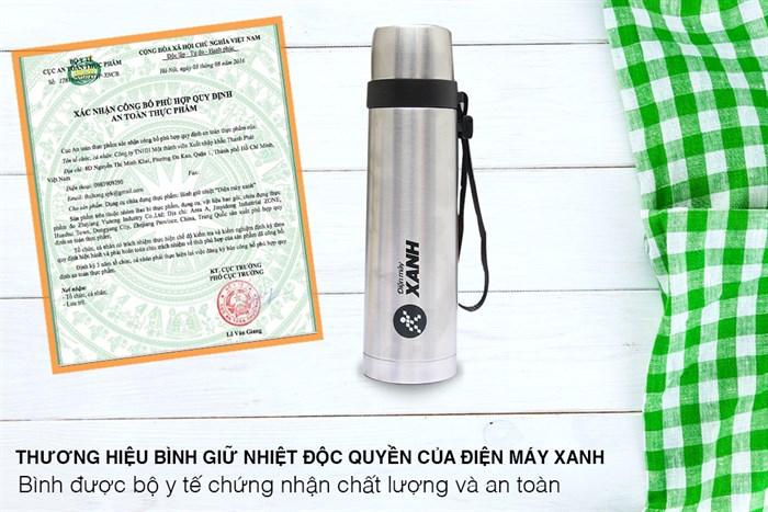 Bình giữ nhiệt inox 500 ml DMX-002 Màu Inox