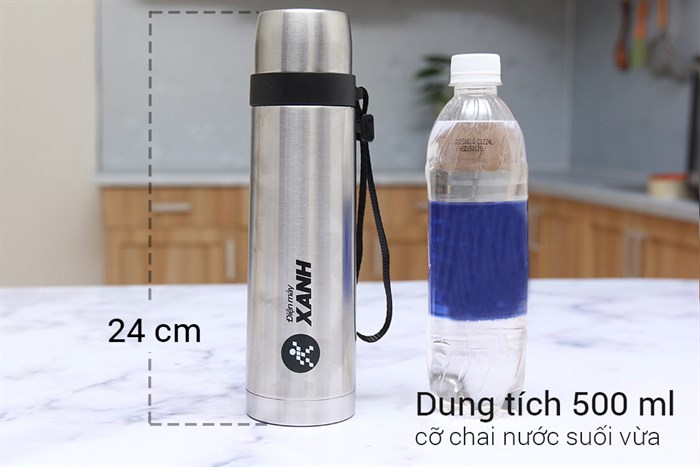 Bình giữ nhiệt inox 500 ml DMX-002 Màu Inox