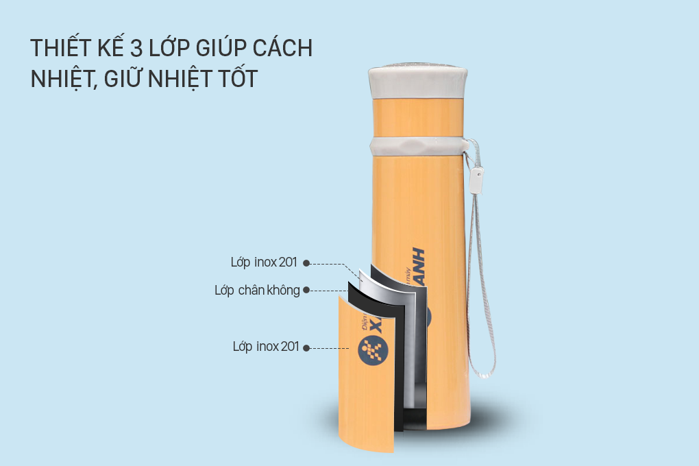 Bình giữ nhiệt inox 350 ml DMX-005