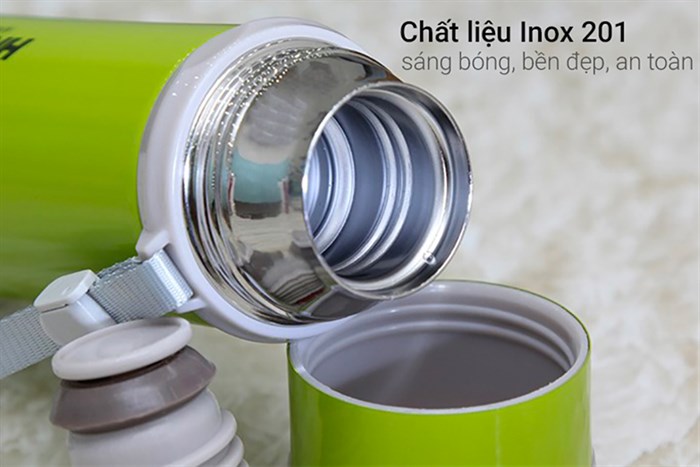 Bình giữ nhiệt inox 350 ml DMX-005 Màu Xanh lá