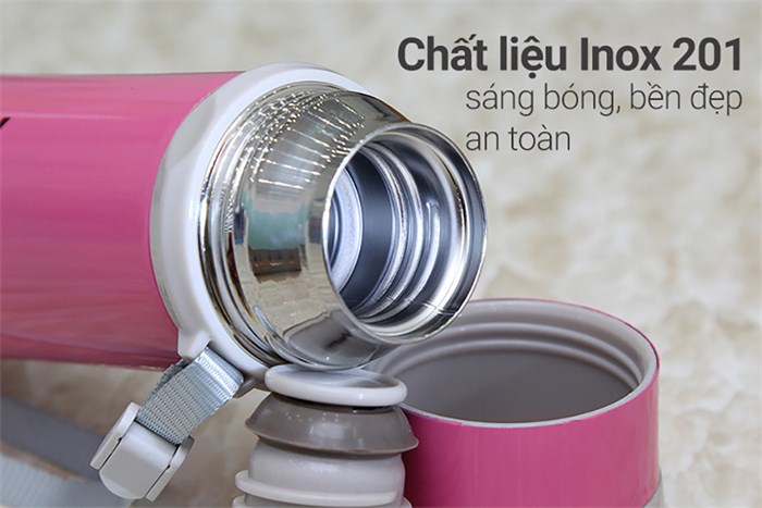 Bình giữ nhiệt inox 350 ml DMX-005 Màu Hồng