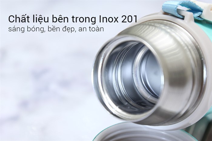 Bình giữ nhiệt inox 350 ml DMX-005 Màu Xanh ngọc