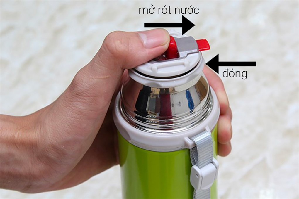 Bình giữ nhiệt inox 350 ml DMX-005 Màu Xanh lá