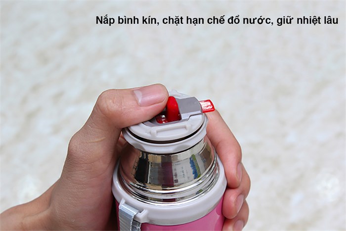 Bình giữ nhiệt inox 350 ml DMX-005 Màu Hồng