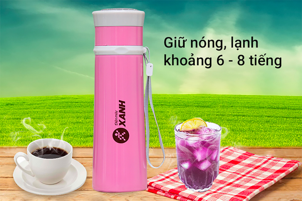 Bình giữ nhiệt inox 350 ml DMX-005 Màu Hồng