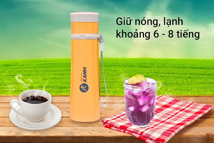 Bình giữ nhiệt inox 350 ml DMX-005 Màu Cam