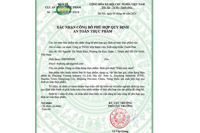 Bình giữ nhiệt inox 350 ml DMX-005 Màu Xanh lá