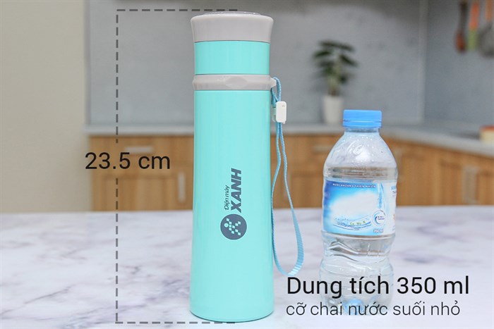 Bình giữ nhiệt inox 350 ml DMX-005 Màu Xanh ngọc