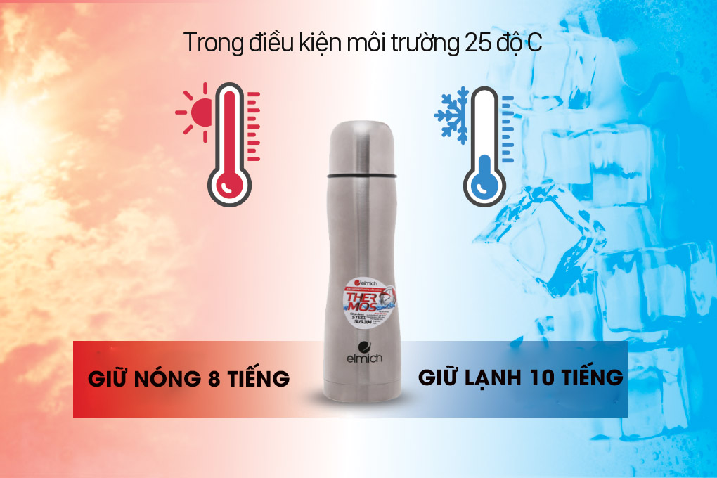 Bình giữ nhiệt inox 500 ml Elmich N5