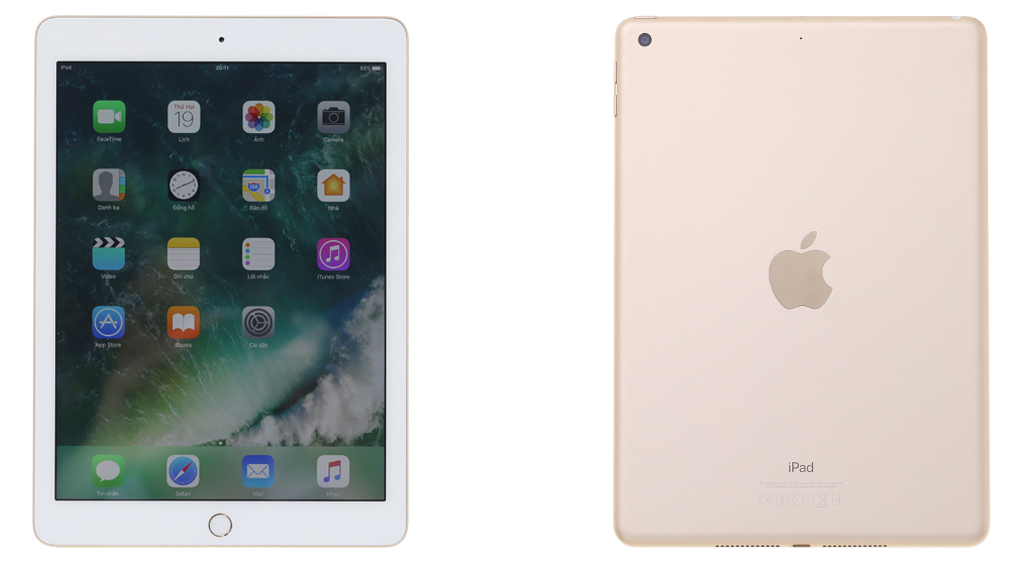 Máy tính bảng iPad Wifi 128GB (2017) Màu Vàng đồng