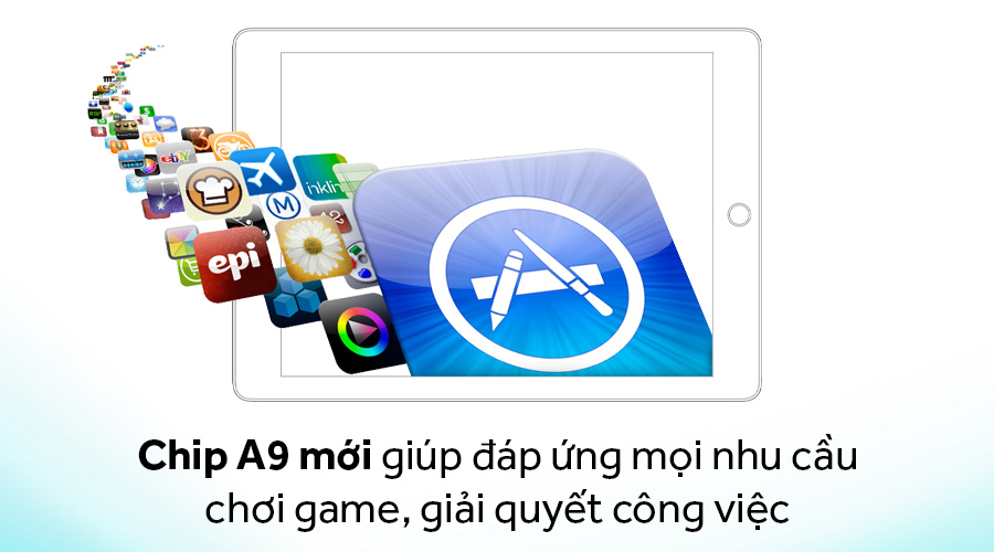 Máy tính bảng iPad Wifi Cellular 128GB (2017)