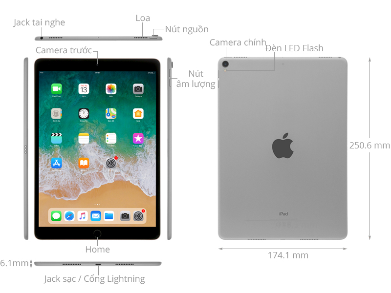 ジャンク品】iPad Pro 2017 10.5inch WiｰFi 64GB - タブレット