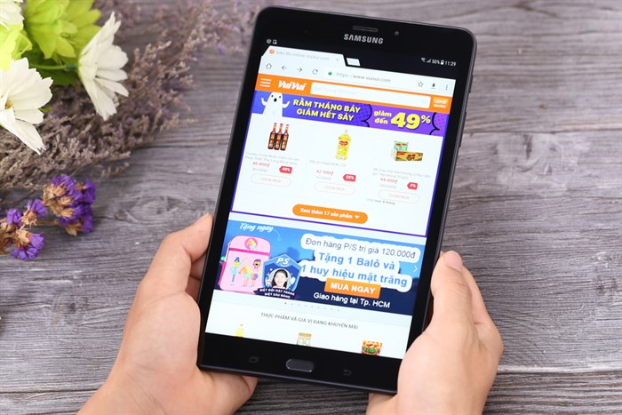 Máy tính bảng Samsung Galaxy Tab A 8.0 (2017) Màu Đen