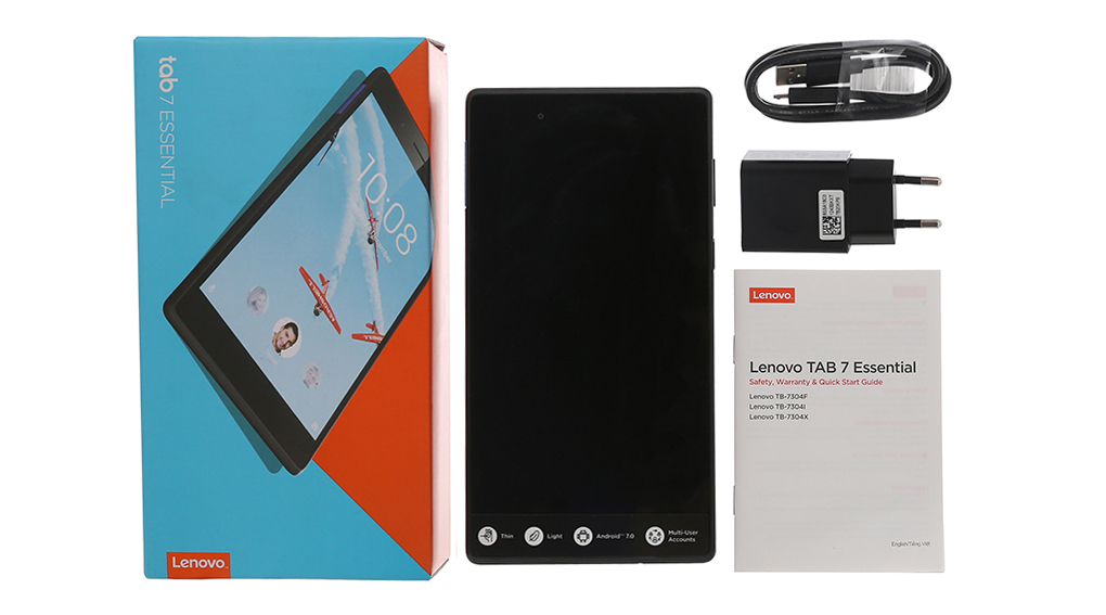 Bộ sản phẩm gồm: Adapter, Sách hướng dẫn, Cáp chuyển, Hộp máy