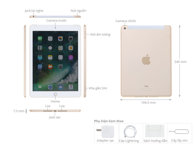 iPad Wifi Cellular 32GB (2018)