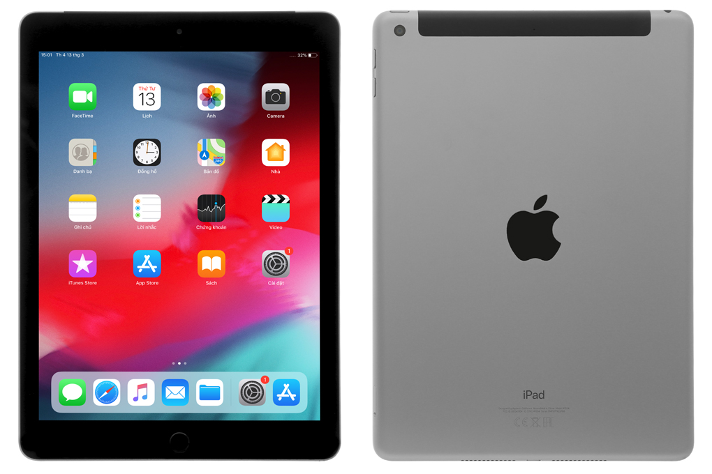 Máy tính bảng iPad Wifi Cellular 128GB (2018)