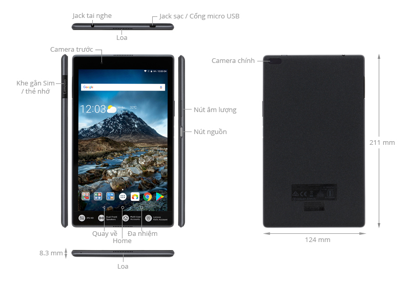 Lenovo Tab 4 8" 16GB (TB-8504X)