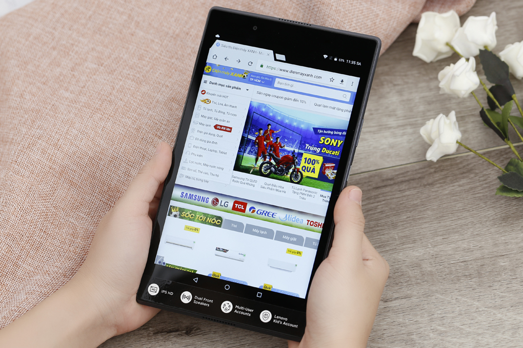 Máy tính bảng Lenovo Tab 4 8" 16GB (TB-8504X) Màu Đen