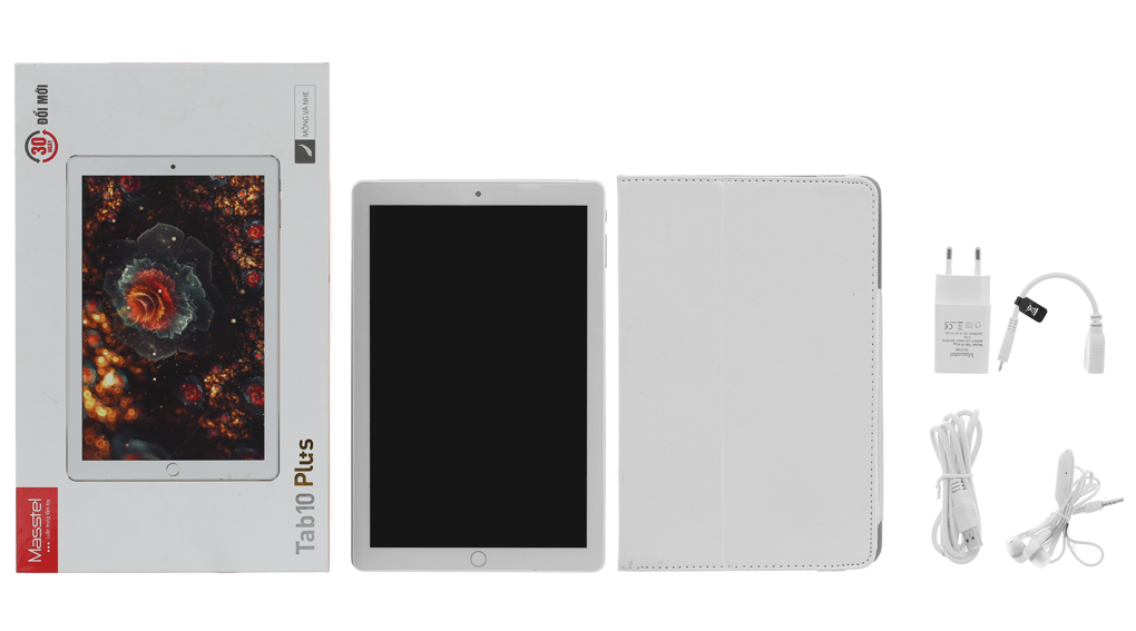 Bộ sản phẩm gồm: Adapter, Tai nghe, Sách hướng dẫn, Hộp máy