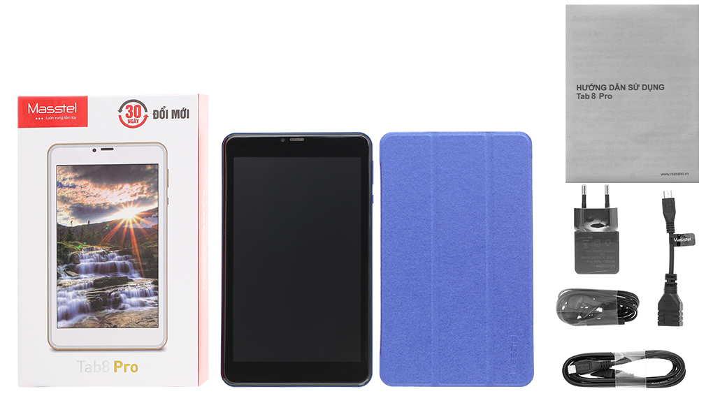 Bộ sản phẩm gồm: Tai nghe, Bao da, Cáp Micro USB, Cáp OTG, Hộp máy, Củ sạc rời đầu Type A, Tai nghe dây đầu 3.5mm