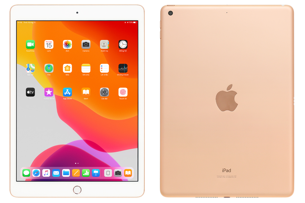 Máy tính bảng iPad 10.2 inch Wifi 32GB (2019) Màu Vàng đồng