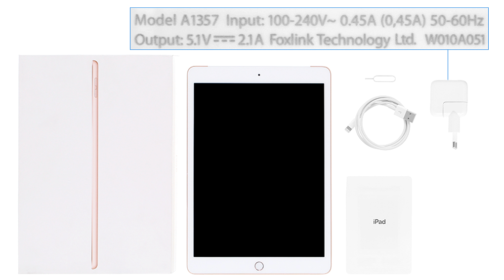 Bộ sản phẩm gồm: Adapter, Sách hướng dẫn, Cáp Lightning, Cây lấy sim, Hộp máy