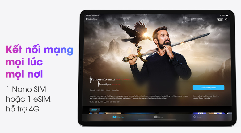 Máy tính bảng iPad Pro 12.9 inch Wifi Cellular 128GB (2020)