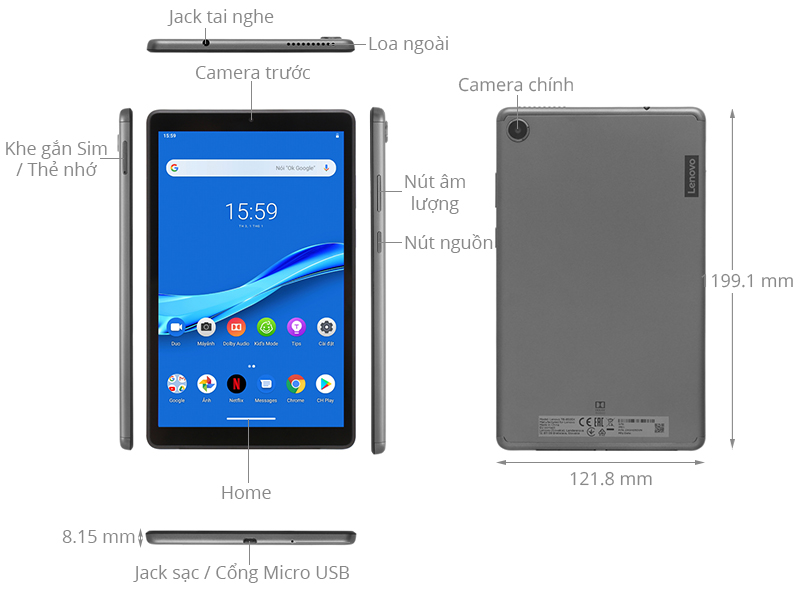 Lenovo Tab M8 chính hãng trả góp 0%, giảm đ Lenovo Tab M8 chính hãng trả góp 0%, giảm đ