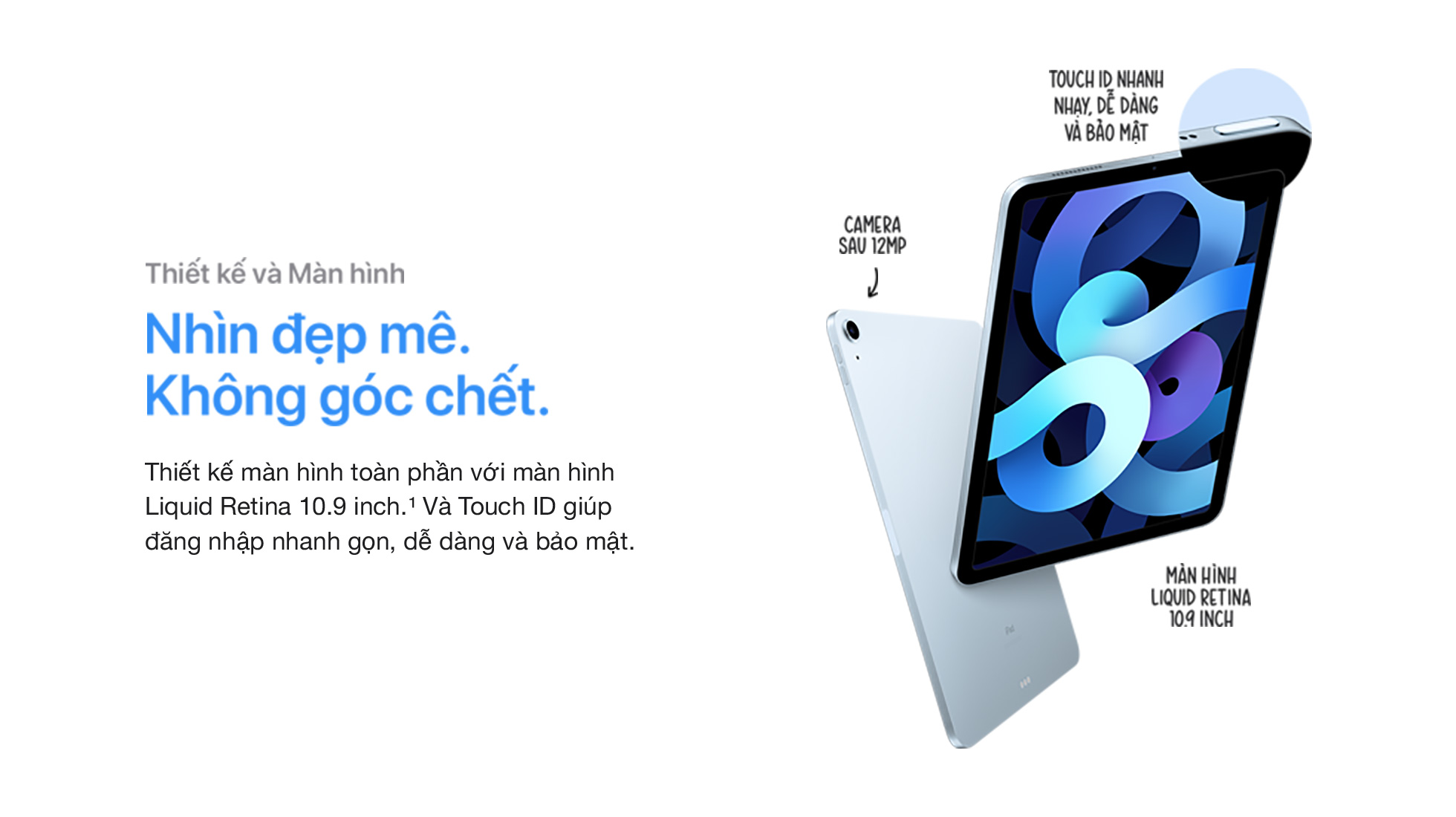 iPad Air 4 10.9 inch WiFi 64GB - Thiết kế