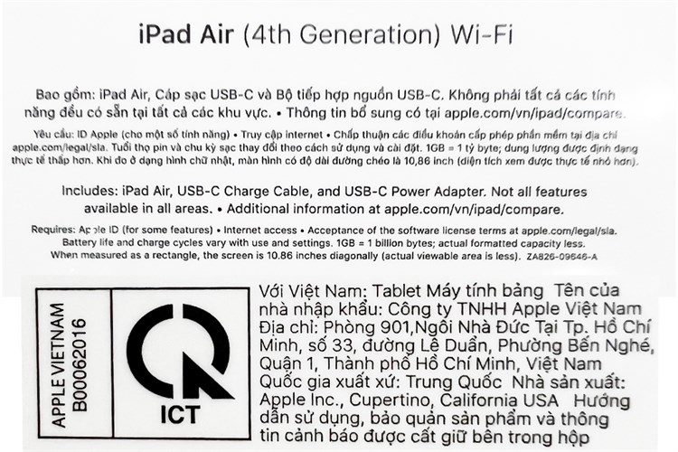 Máy tính bảng iPad Air 4 Wifi 256GB (2020) Màu Xanh lá
