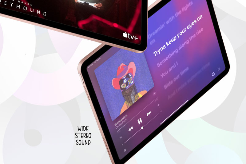 Hệ thống 4 loa cho trải nghiệm âm thanh nổi | iPad Air 4