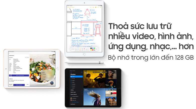 Máy tính bảng iPad 8 Wifi Cellular 128GB (2020)