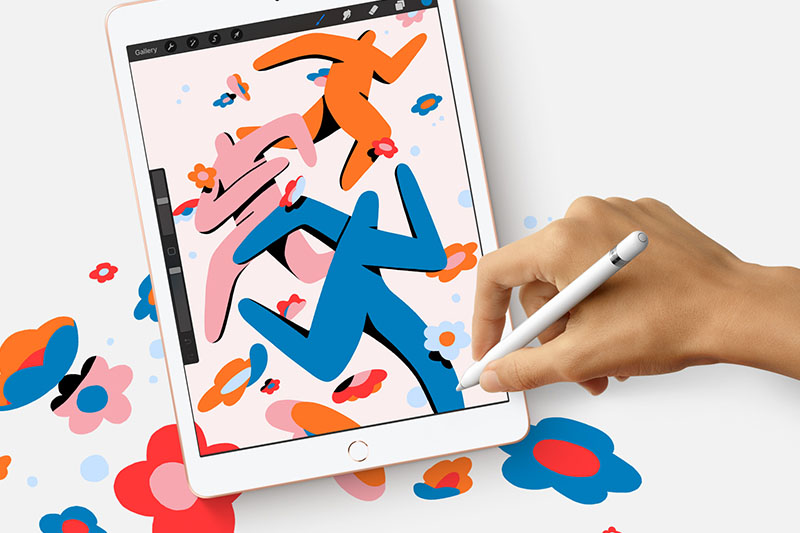 iPad 8 Wifi Cellular 128 GB | Hoạt động vô cùng mượt mà với bút Apple Pencil