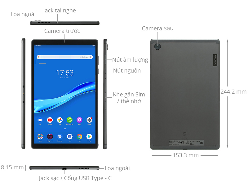 Lenovo Tab M10 - FHD Plus - Cập nhật thông tin, hình ảnh, đánh giá