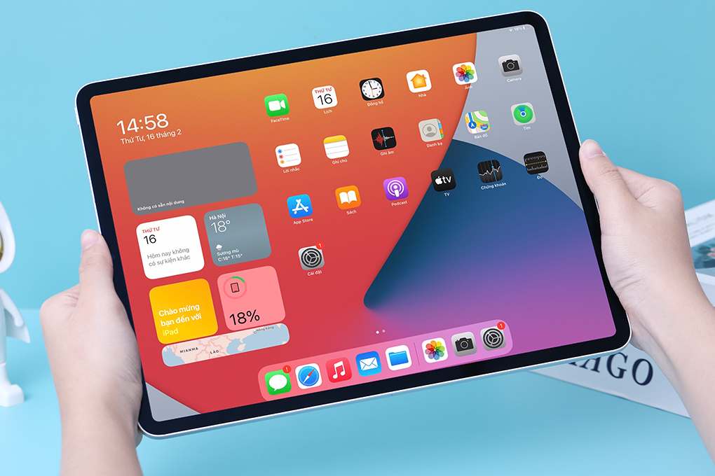 Máy tính bảng iPad Pro M1 12.9 inch WiFi Cellular 256GB (2021) Màu Bạc