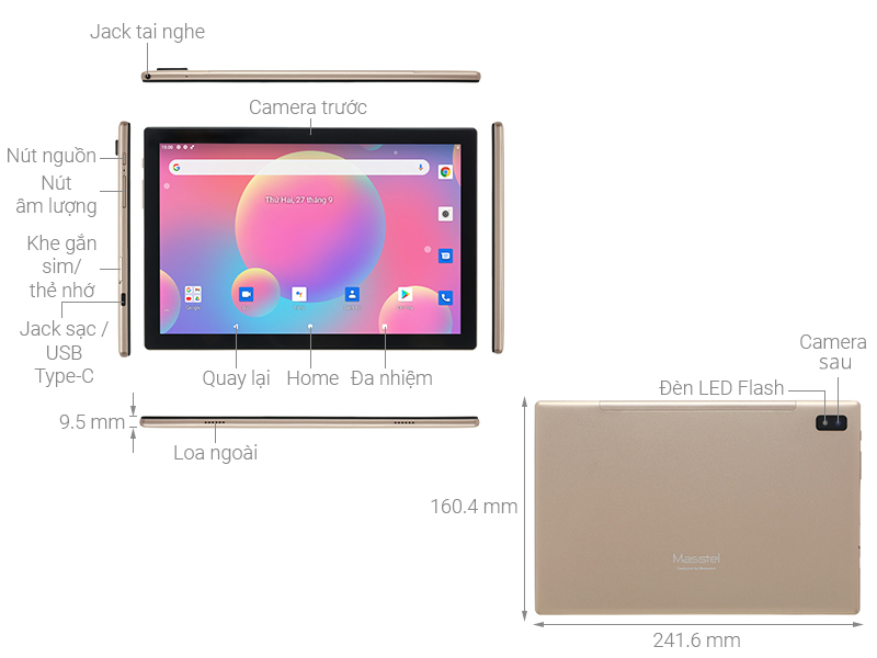 Masstel Tab 10.1" 4G 3GB/32GB