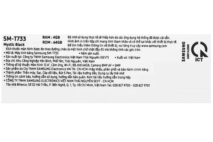 Máy tính bảng Samsung Galaxy Tab S7 FE WiFi