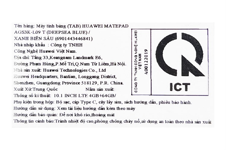 Máy tính bảng Huawei MatePad T10s 4GB