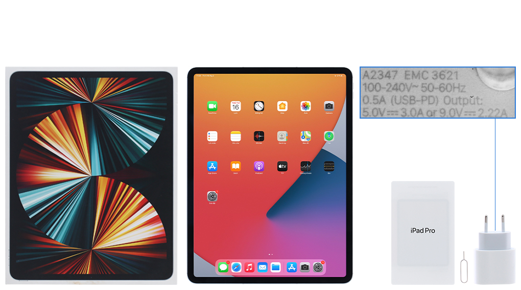Bộ sản phẩm gồm: Hộp, Sách hướng dẫn, Cây lấy sim, Cáp Type C, Củ sạc nhanh Type C