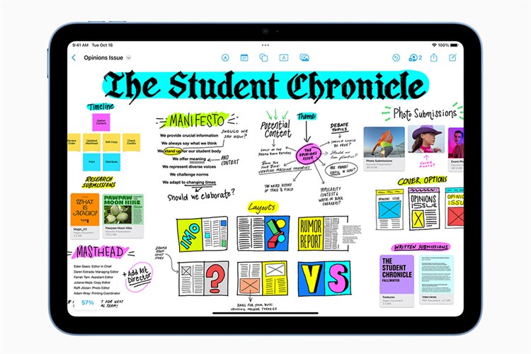 Máy tính bảng iPad 10 WiFi 64GB Màu Xanh Dương