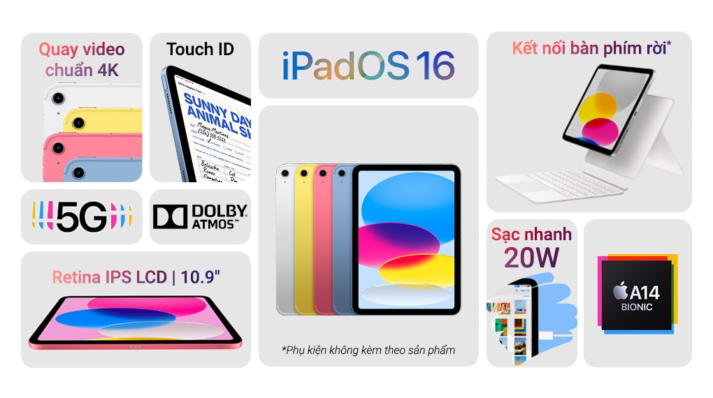 Máy tính bảng iPad 10 5G 64GB