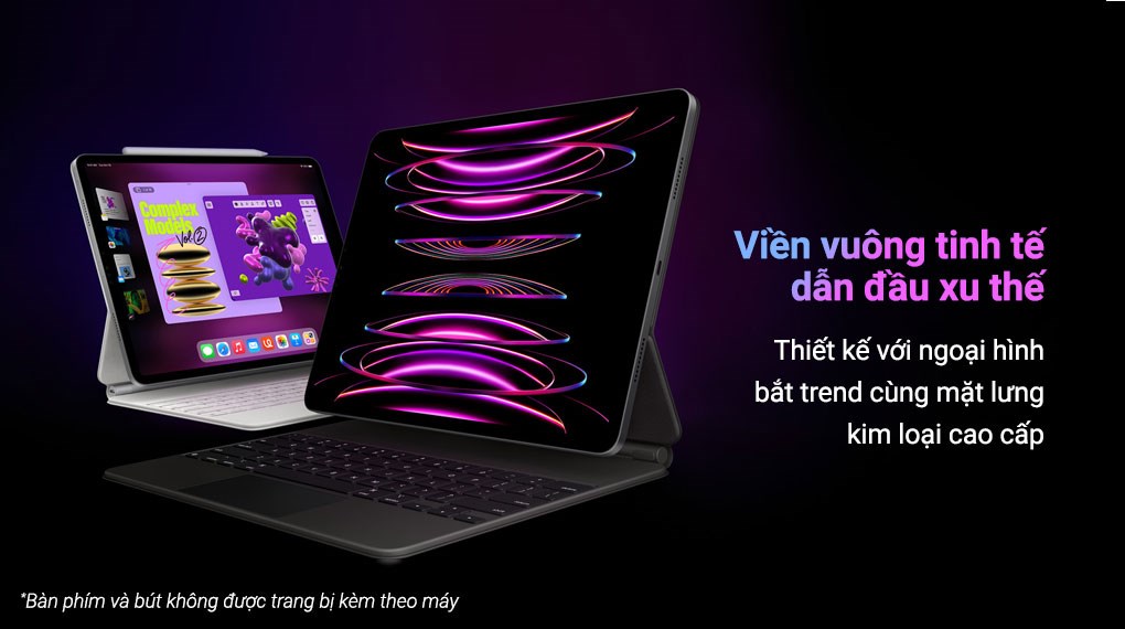 M&aacute;y t&iacute;nh bảng iPad Pro M2 với thiết kế viền vu&ocirc;ng tinh tế