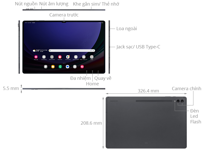 Samsung Galaxy Tab S9 Ultra 5G 12GB/256GB